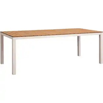 Leen Bakker Tuintafel Toulon - zand - 74x212x100 cm aanbieding