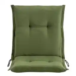 Leen Bakker Terrasstoelkussen Brest - donkergroen - 100x50 cm aanbieding
