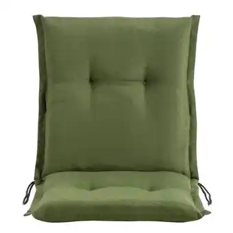 Leen Bakker Terrasstoelkussen Brest - donkergroen - 100x50 cm aanbieding