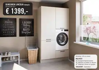 Keukendepot BIJKEUKEN LINCOLN Zijdegrijs aanbieding