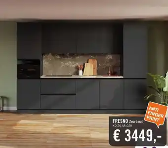 Keukendepot FRESNO Zwart mat aanbieding