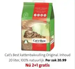 Intratuin Cat's Best kattenbakvulling aanbieding
