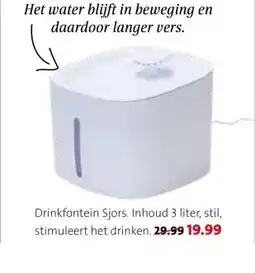 Intratuin Drinkfontein Sjors. aanbieding