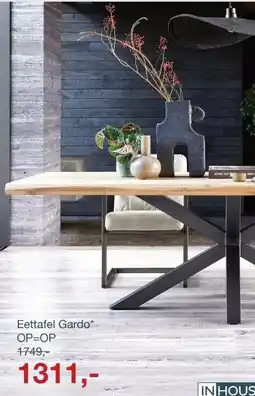 IN.HOUSE Eettafel Gardo aanbieding