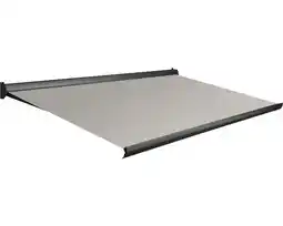 Hornbach SOLUNA Zonnescherm Sunette Comfort 400x250 cm met motor rechts, dessin 122 aanbieding