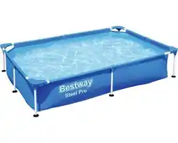 Hornbach BESTWAY Steel Pro™ Framepool set 1200 L blauw excl. pomp, 221x150x43 cm aanbieding