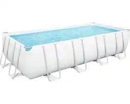 Hornbach BESTWAY Framepool zwembad grijs incl. filter, ladder en afdekzeil, 549x274x122 cm aanbieding