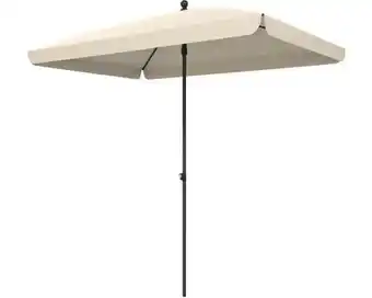 Hornbach SOLUNA Parasol Cannes polyesther push up ecru 140x210 cm aanbieding