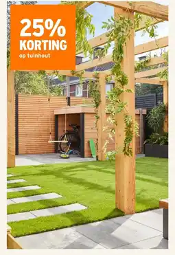 GAMMA 25% KORTING op tuinhout aanbieding