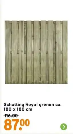 GAMMA Schutting Royal grenen ca. 180 x 180 cm aanbieding