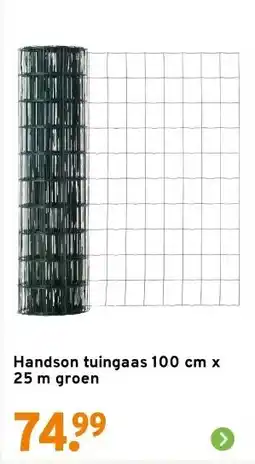 GAMMA Handson tuingaas 100 cm x 25 m groen aanbieding
