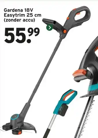 GAMMA Gardena 18V Easytrim 25 cm (zonder accu) aanbieding