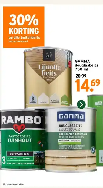 GAMMA GAMMA douglasbeits 750 ml aanbieding