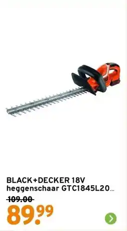 GAMMA BLACK+DECKER 18V heggenschaar GTC1845L20 incl. 2.0Ah accu aanbieding