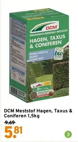 GAMMA DCM Meststof Hagen, Taxus & Coniferen 1,5kg aanbieding