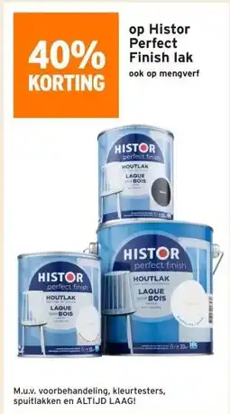 GAMMA 40% korting op Histor Perfect ook op mengverf aanbieding