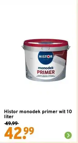 GAMMA Histor monodek primer wit 10 liter aanbieding