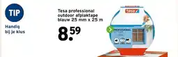 GAMMA Tesa professional outdoor afplaktape blauw 25 mm x 25 m aanbieding