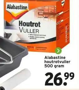 GAMMA Alabastine houtrotvuller 500 gram aanbieding