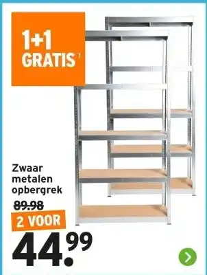 GAMMA Zwaar metalen opbergrek aanbieding