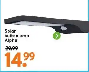 GAMMA Solar buitenlamp Alpha aanbieding