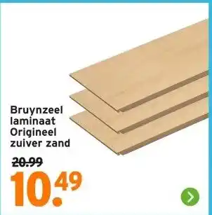 GAMMA Bruynzeel laminaat Origineel zuiver zand aanbieding