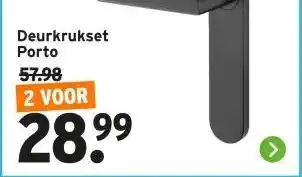 GAMMA Deurkrukset Porto aanbieding