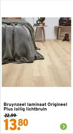GAMMA Bruynzeel laminaat Origineel Plus lollig lichtbruin aanbieding