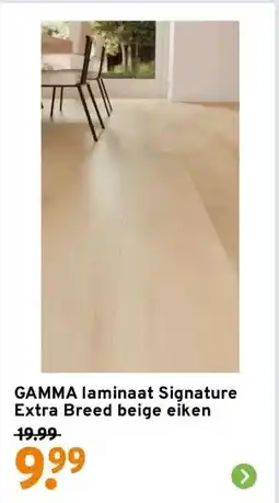 GAMMA GAMMA laminaat Signature Extra Breed beige eiken aanbieding