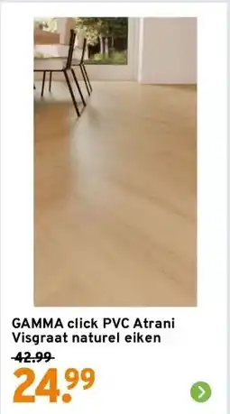 GAMMA GAMMA click PVC Atrani Visgraat naturel eiken aanbieding