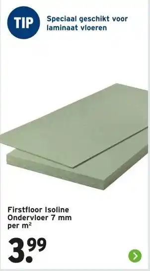 GAMMA Firstfloor Isoline Ondervloer 7 mm per m² aanbieding
