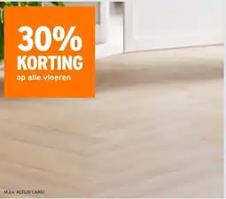 GAMMA 30% KORTING op alle vloeren aanbieding