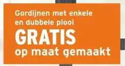 GAMMA 25% KORTING op alle GAMMA maatwerk (vouw) gordijnen aanbieding
