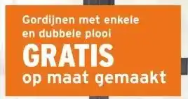 GAMMA 25% KORTING op alle GAMMA maatwerk (vouw) gordijnen aanbieding