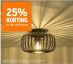 GAMMA 25% KORTING op alle verlichting aanbieding