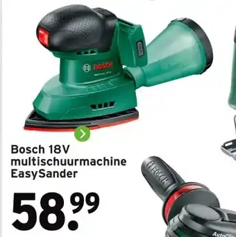 GAMMA Bosch 18V multischuurmachine EasySander aanbieding