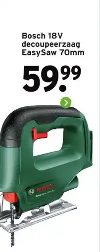 GAMMA Bosch 18V decoupeerzaag EasySaw 70mm aanbieding