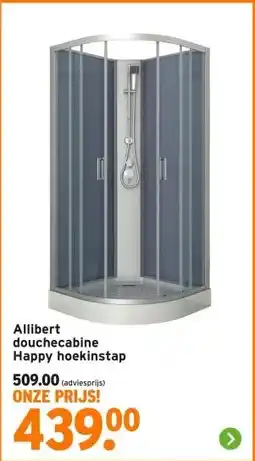 GAMMA Allibert douchecabine Happy hoekinstap aanbieding