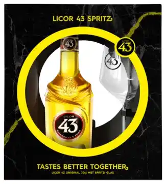 Gall & Gall Licor 43 Cadeaupakket met glas 70CL Likeuren aanbieding