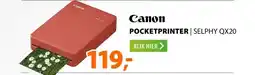 Expert Canon SELPHY QX20-kleurenfotoprinter Rood aanbieding