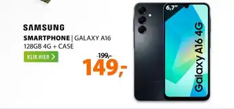 Expert Samsung Galaxy A16 128GB 4G + Clear Case aanbieding