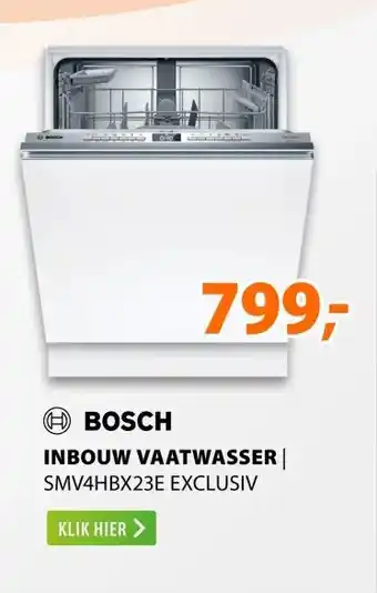 Expert Bosch SMV4HBX23E EXCLUSIV aanbieding