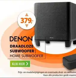 Expert Denon HOME Subwoofer Zwart aanbieding