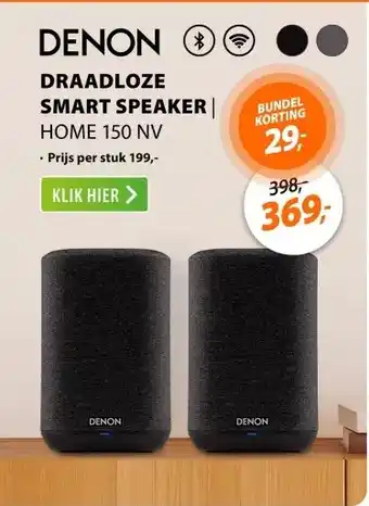 Expert Denon HOME 150 NV Zwart aanbieding