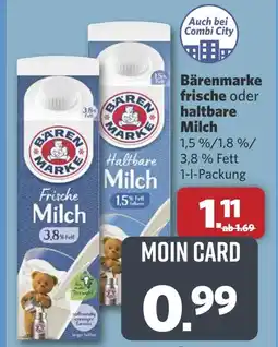 Combi Bärenmarke frische oder haltbare Milch aanbieding
