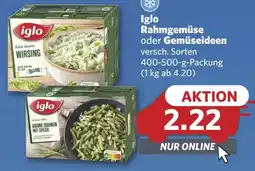 Combi Iglo Rahmgemüse oder Gemüseideen aanbieding
