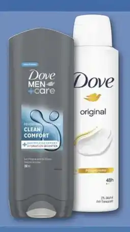 Combi Dove oder Dove Men + Care Pflegedusche oder Deospray aanbieding