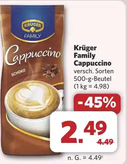 Combi Krüger Family Cappuccino aanbieding