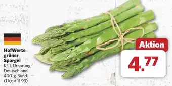 Combi HofWerte grüner Spargel aanbieding