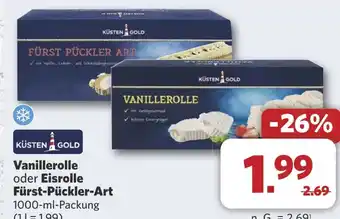 Combi Vanillerolle oder Eisrolle Fürst-Pückler-Art aanbieding